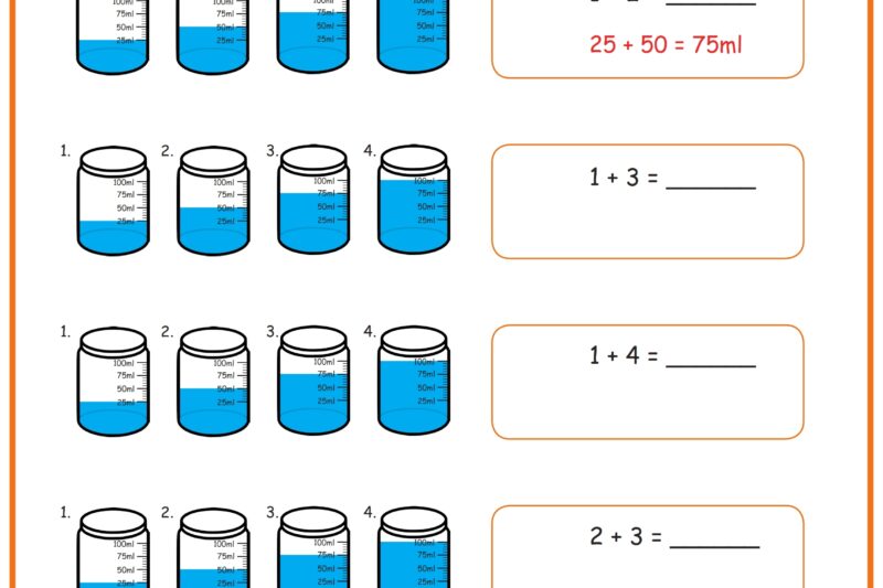 Free Printable Volume And Capacity Worksheets