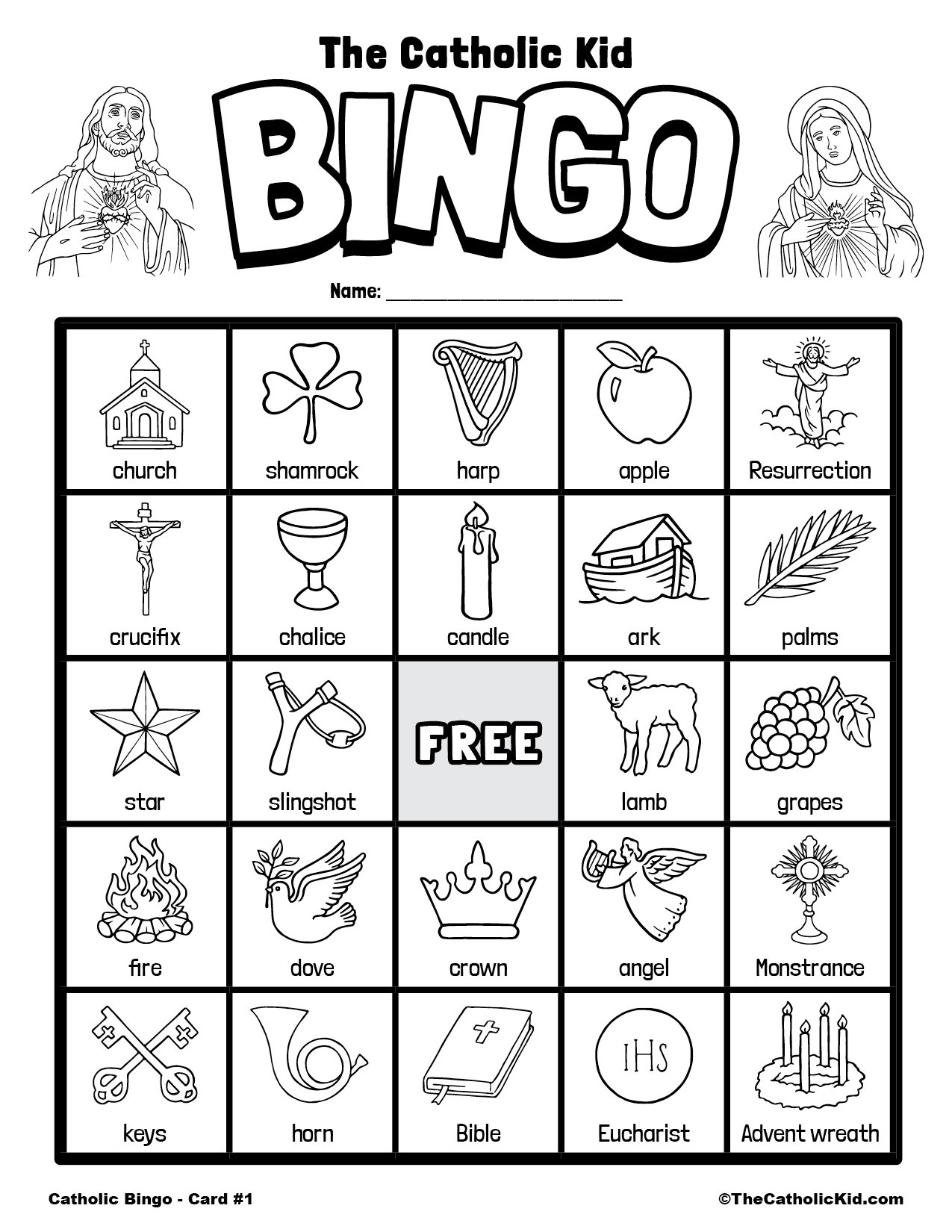 Catholic Bingo Cards Download Pack TheCathcolicKid Catholic Bingo Cards Download Pack TheCathcolicKid