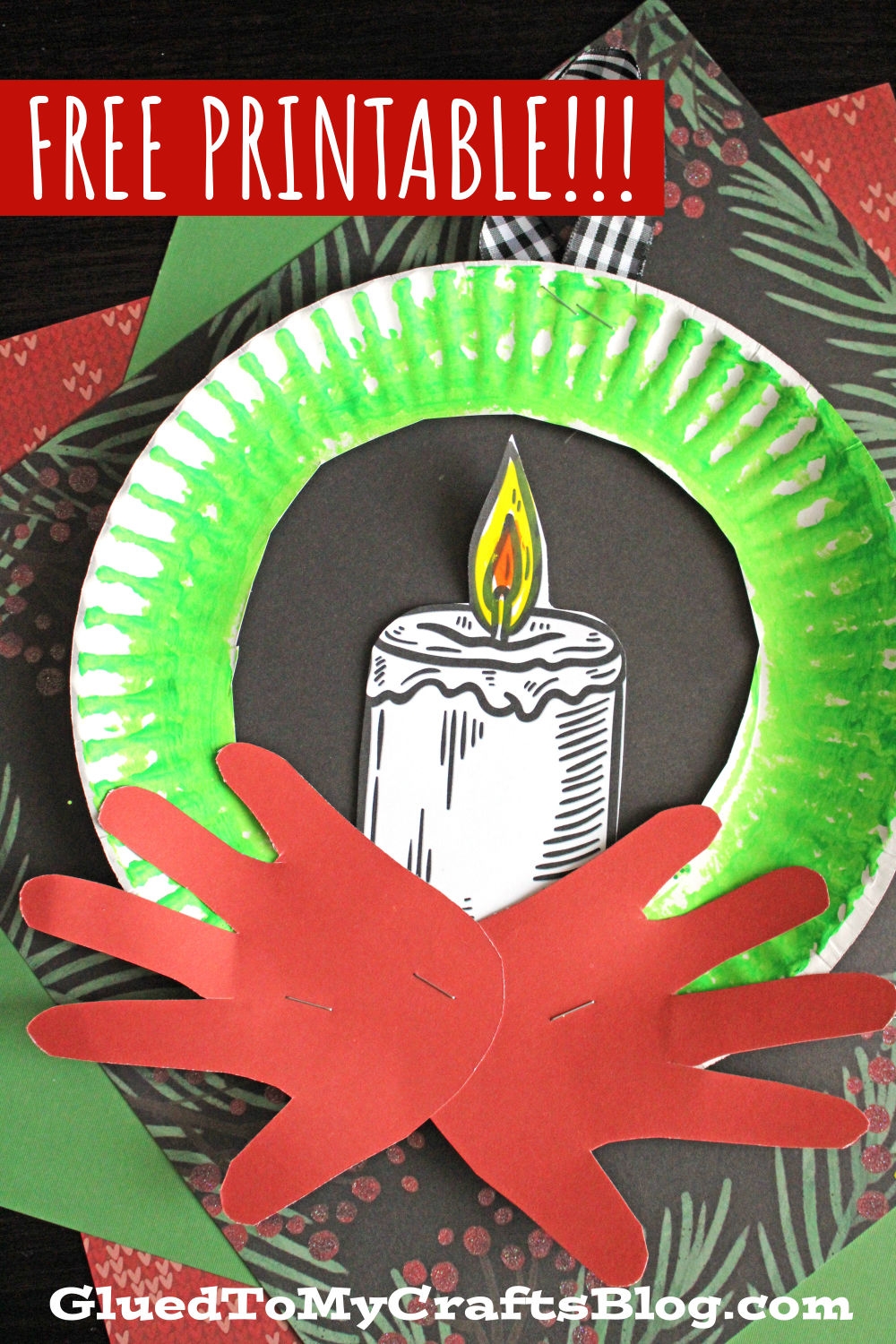 Christmas Advent Wreath Craft Idea For Kids Glued To My Crafts