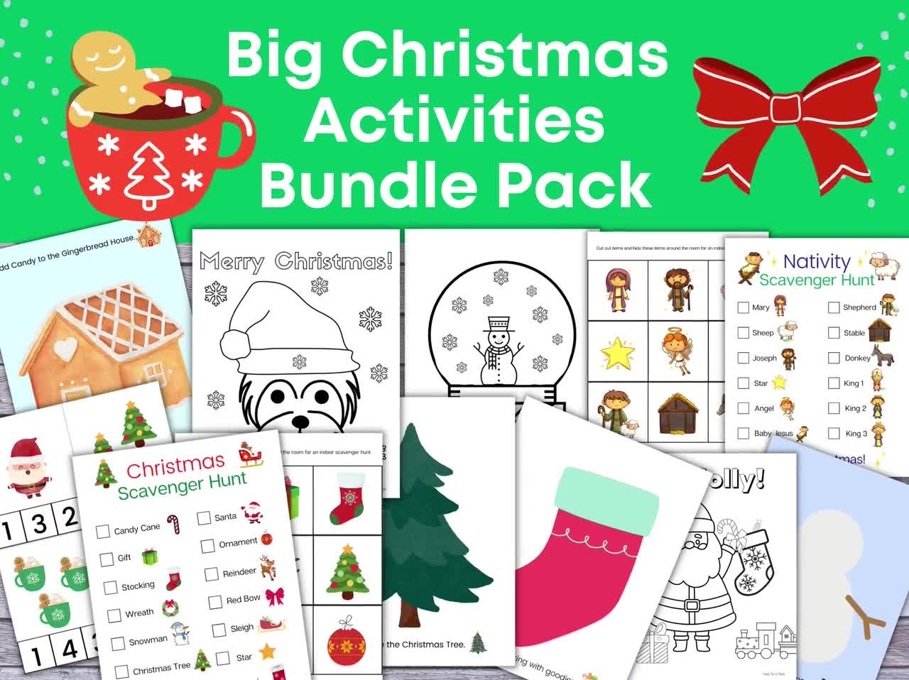 Christmas Worksheets Printables Preschool Christmas Worksheets Printables Preschool
