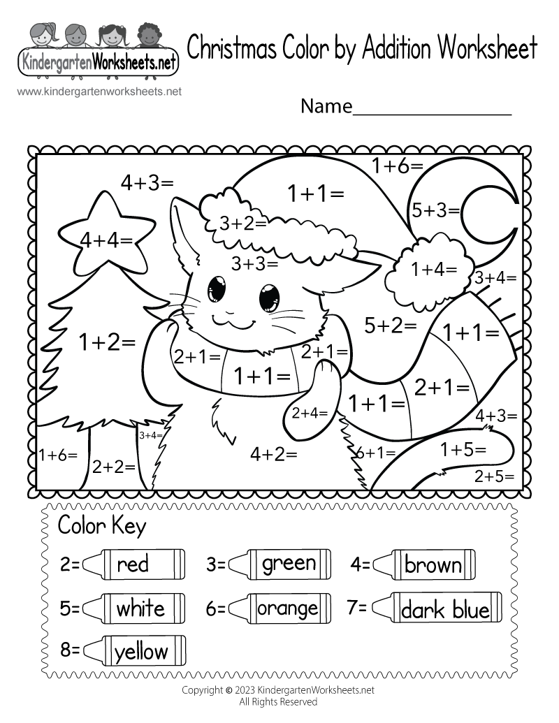 Christmas Color By Addition Worksheet Free Printable Digital U0026 PDF Christmas Color By Addition Worksheet Free Printable Digital U0026 PDF