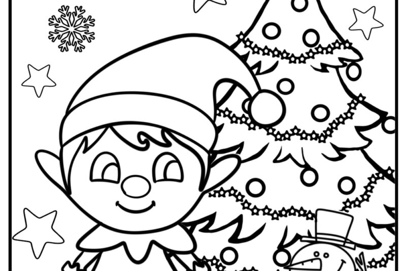 Christmas Preschool Coloring Pages Printable