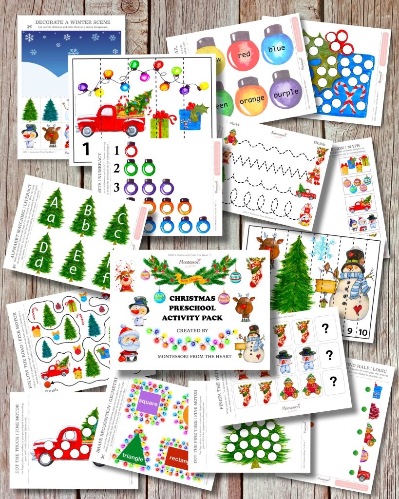 Christmas Kids Activity Pack Montessori From The Heart Christmas Kids Activity Pack Montessori From The Heart