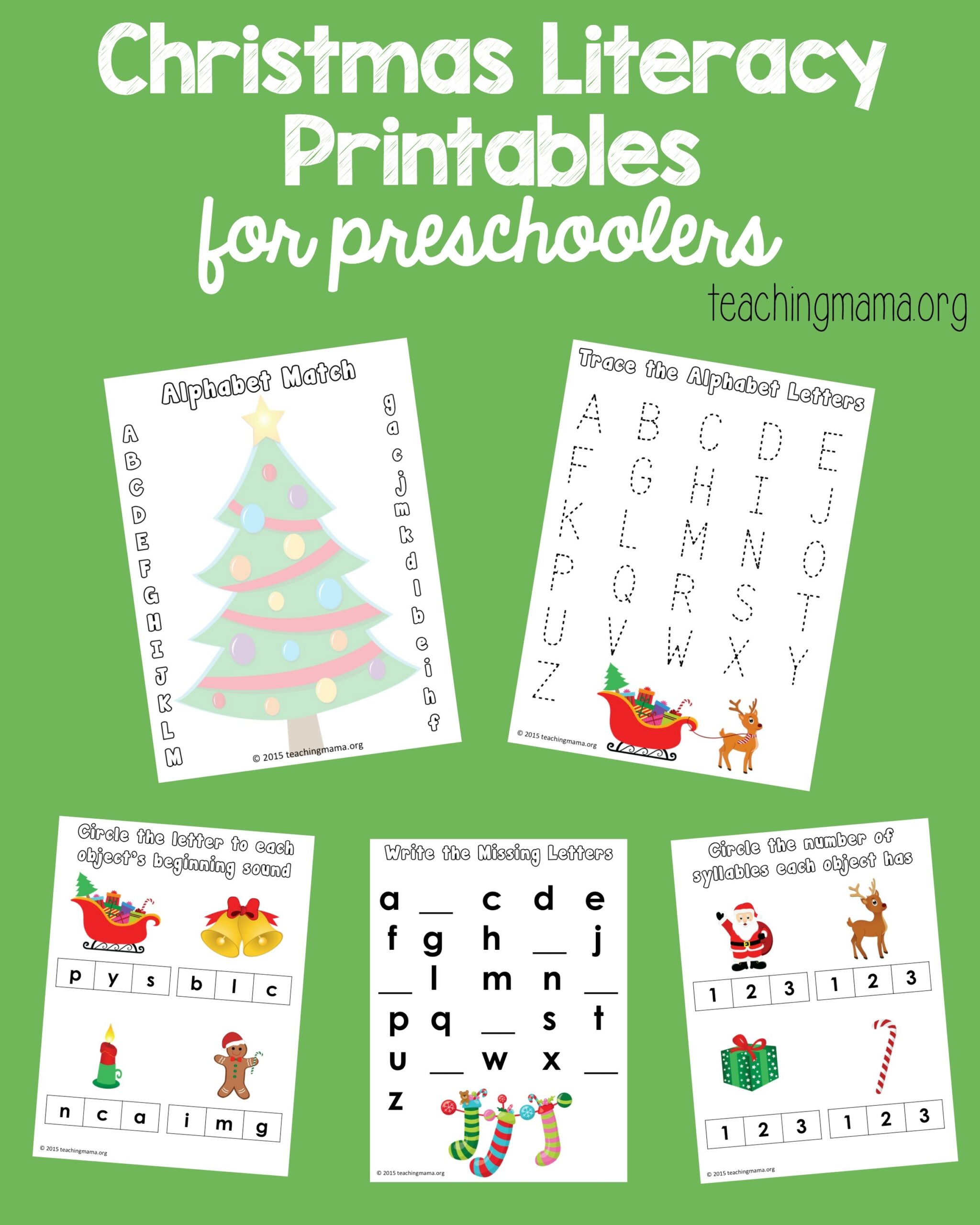 Christmas Activities For Preschoolers Printables