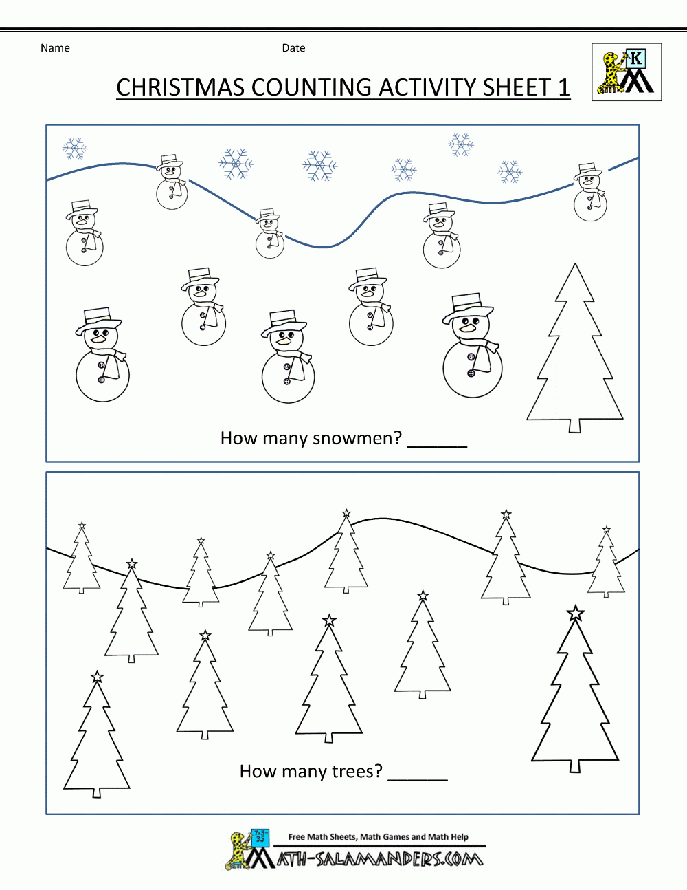 Christmas Math Activities For Preschoolers Printable Christmas Math Activities For Preschoolers Printable