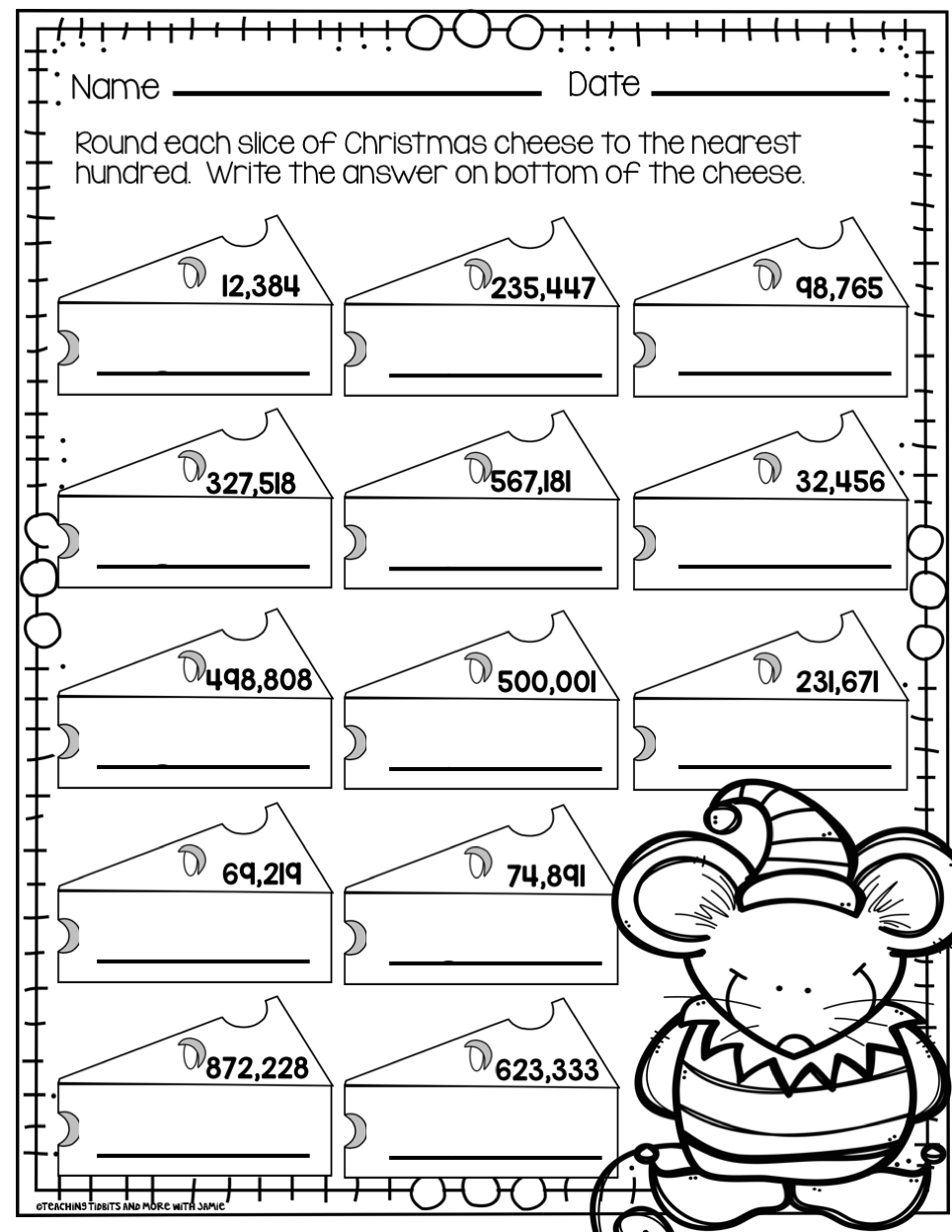 Free Printable 5th Grade Christmas Worksheets Free Printable 5th Grade Christmas Worksheets