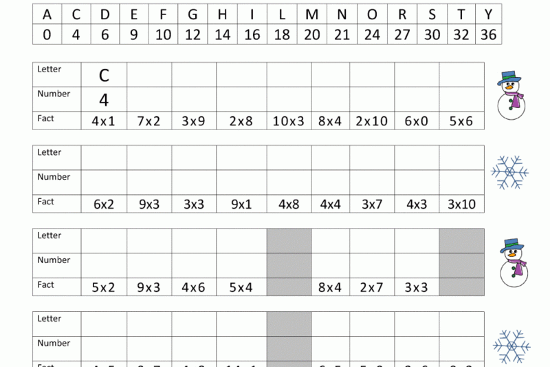 Free Christmas Math Worksheets