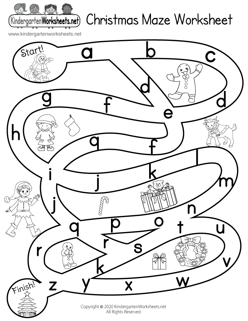 Christmas Maze Worksheet Free Printable Digital U0026 PDF