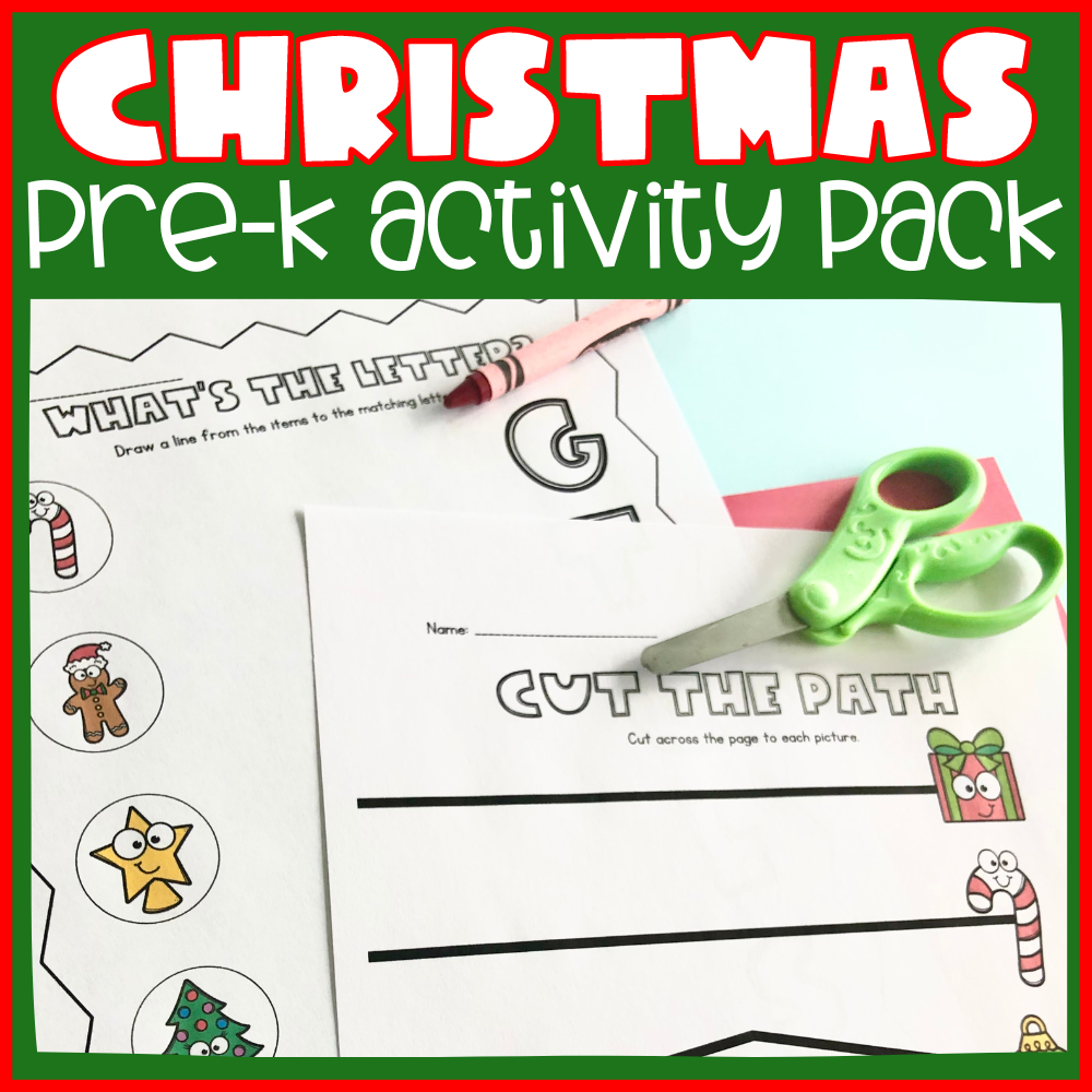 Christmas No Prep Preschool Activity Pack Print And Go Worksheets Christmas No Prep Preschool Activity Pack Print And Go Worksheets