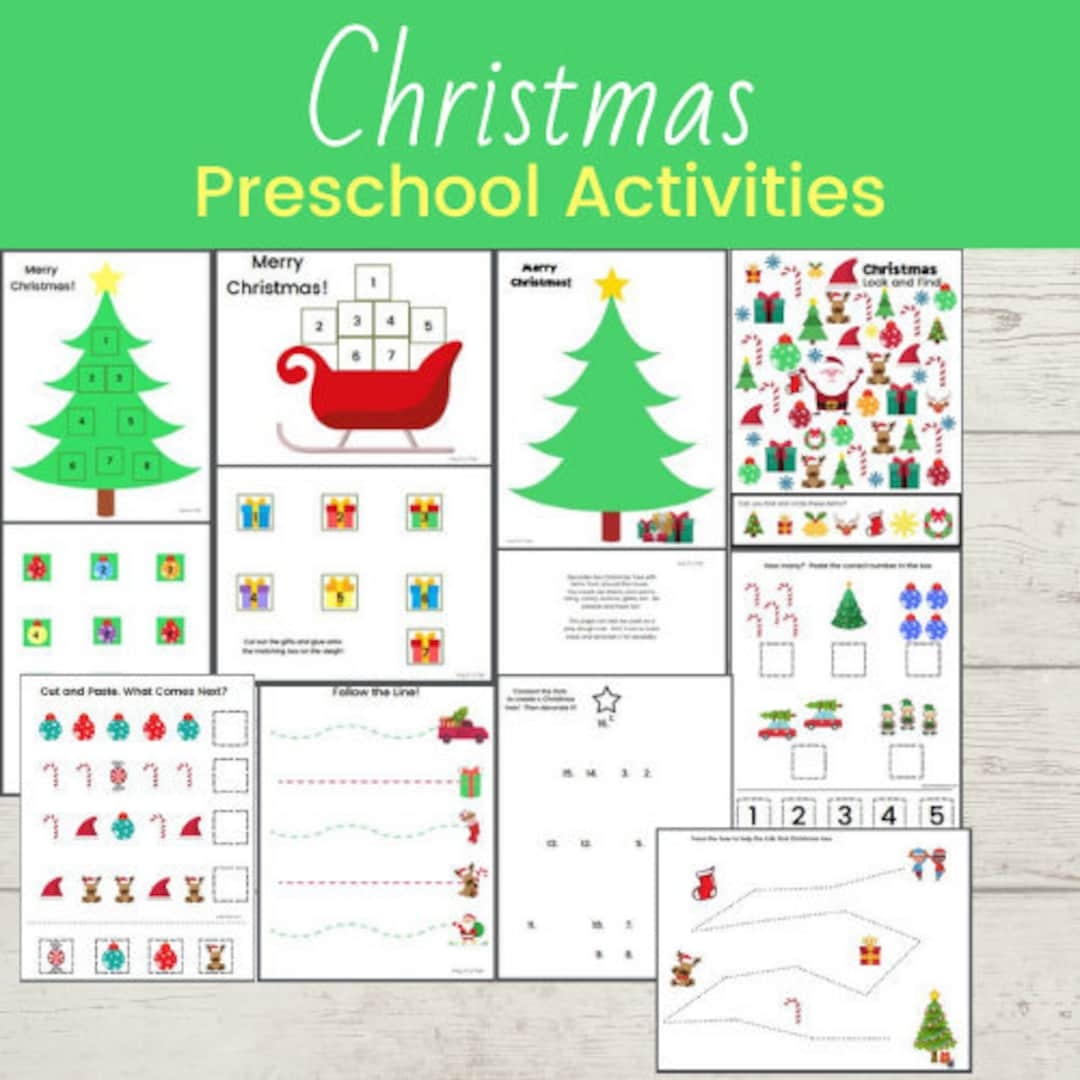 Christmas Preschool Printable Christmas Preschool Activities 