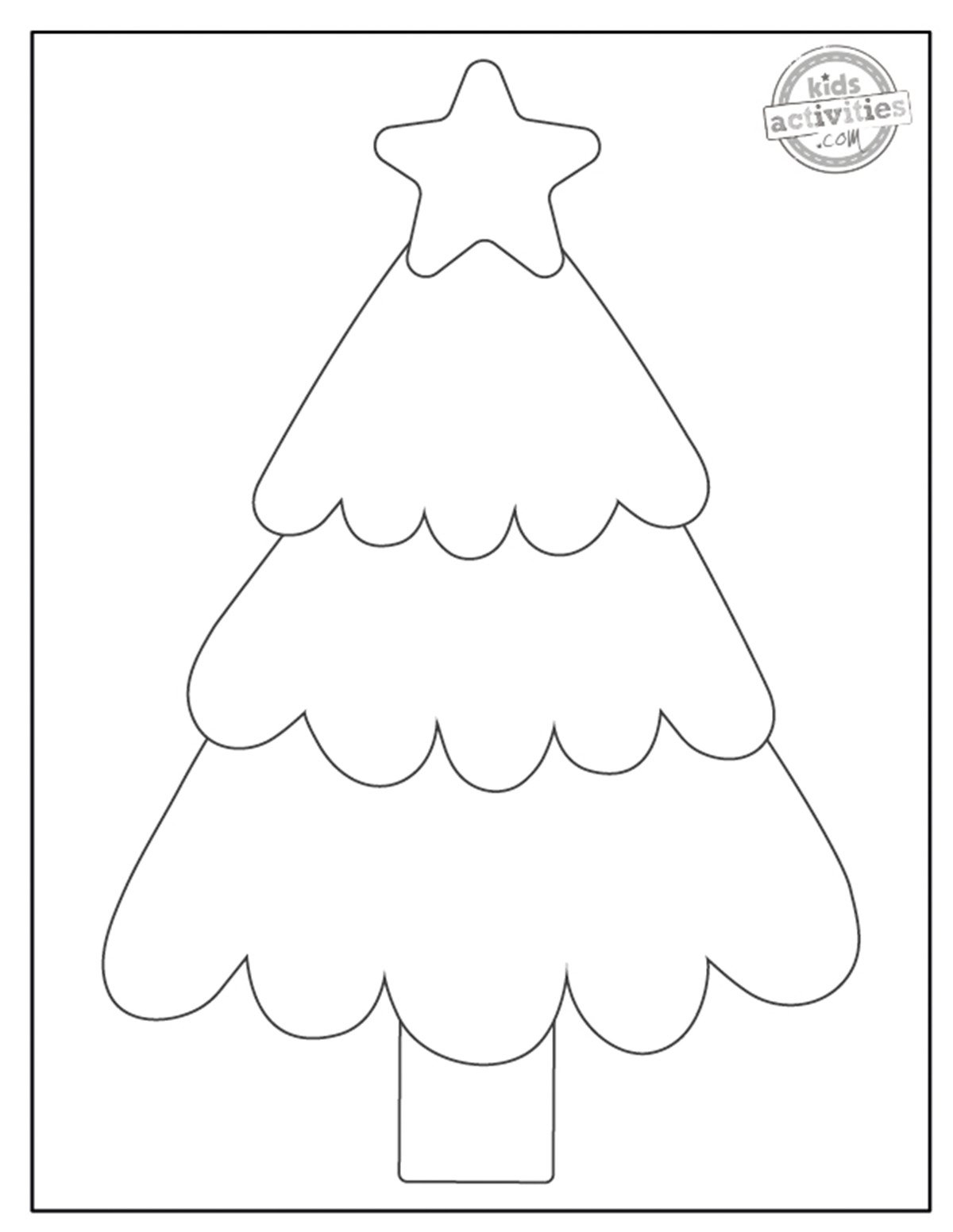Christmas Tree Printables For Preschoolers