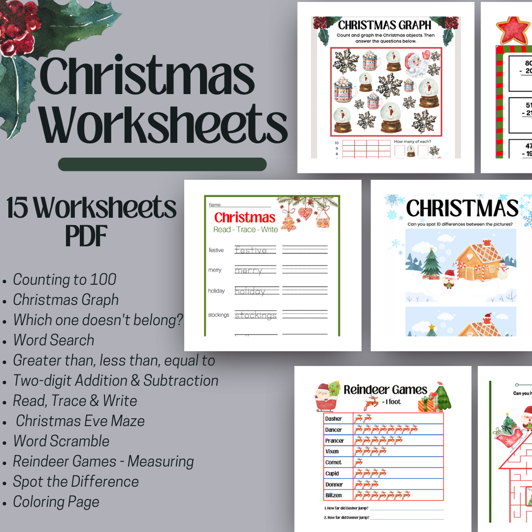 Free Printable Christmas Worksheets 2nd Grade