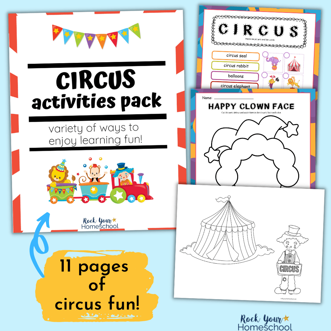 Circus Activities Pack Rock Your Homeschool