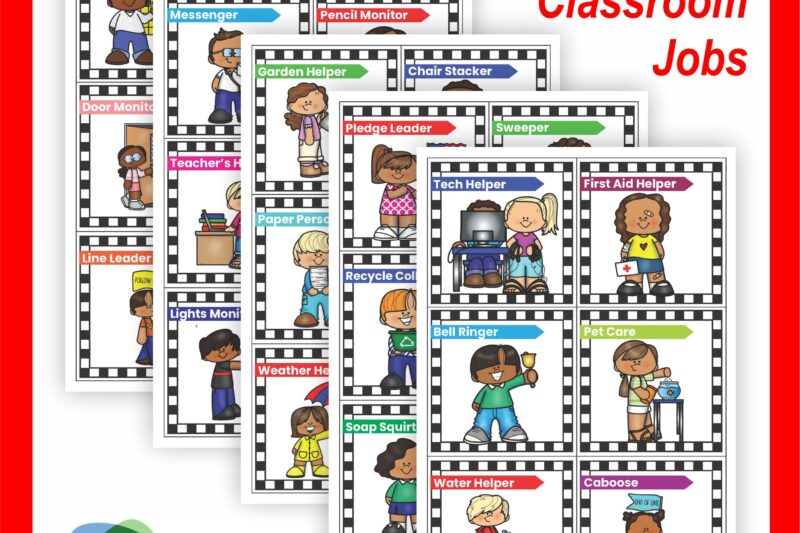 Free Printable Preschool Classroom Job Icons