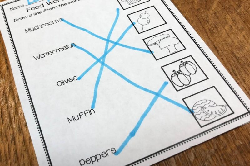 Free Functional Literacy Worksheets For Kindergarten