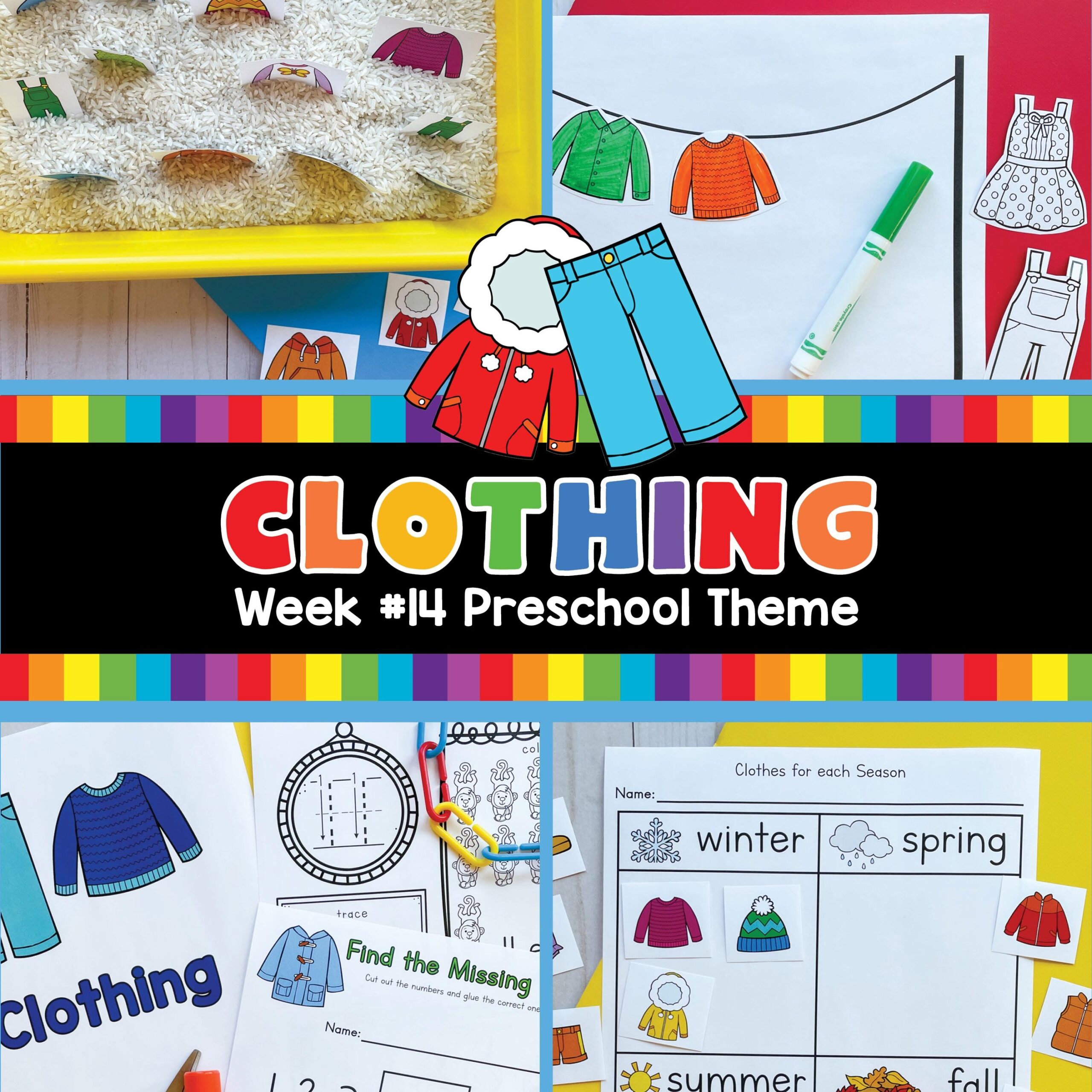 Clothing Preschool Curriculum Printable Clothes Activities 