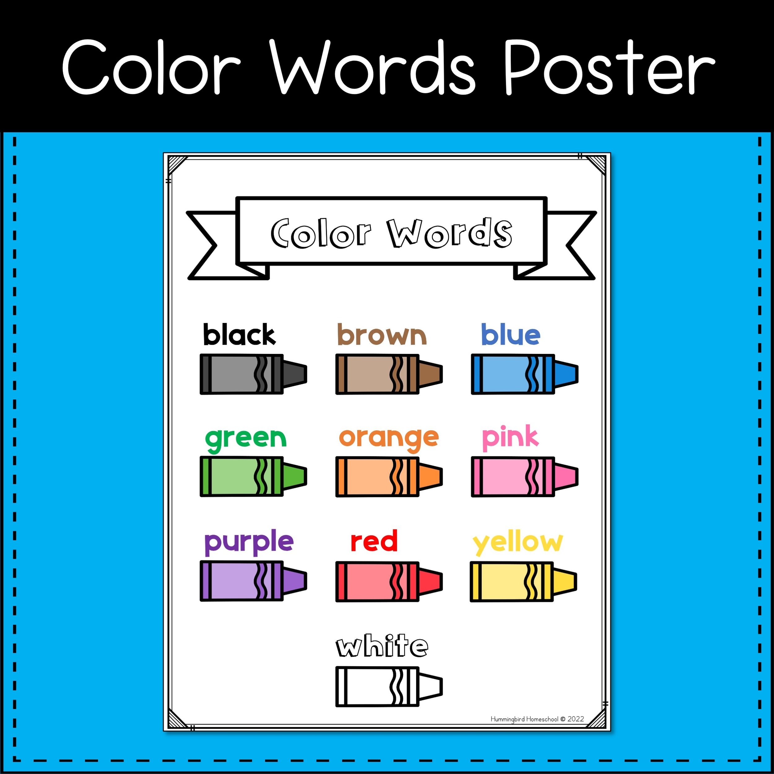 Free Printable Color Words Worksheets Free Printable Color Words Worksheets