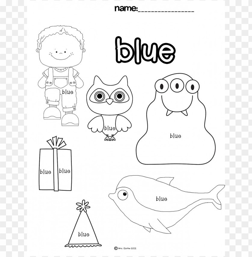 Blue Printable Preschool Blue Printable Preschool
