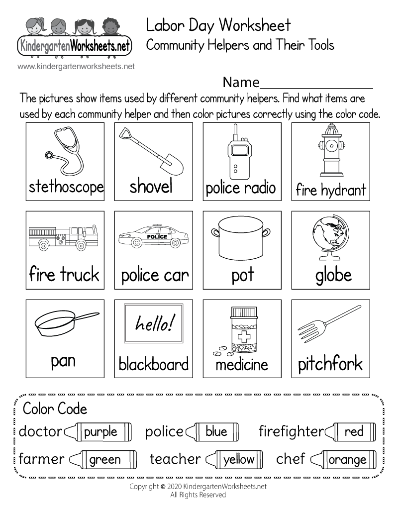 Community Helpers And Their Tools Worksheet Free Printable Community Helpers And Their Tools Worksheet Free Printable