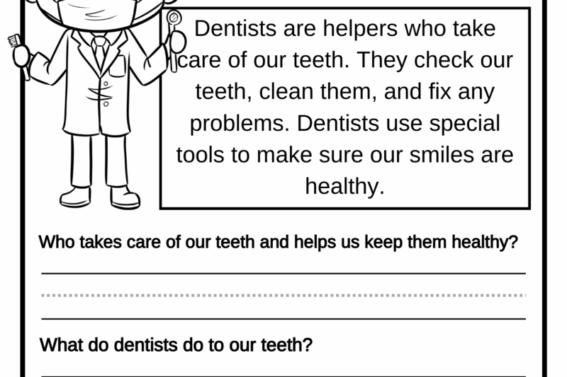 Community Helpers Reading Comprehension Worksheets