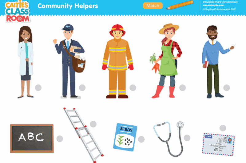Community Helpers Preschool Worksheets Free Printable