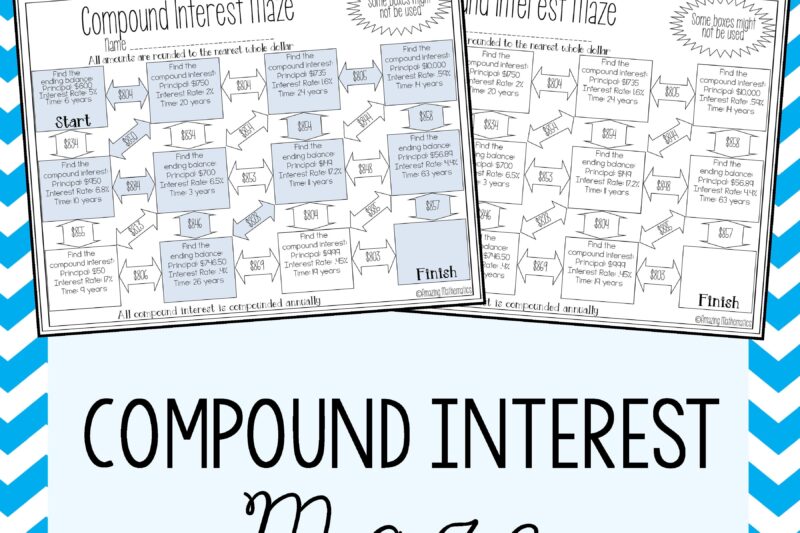 Compound Probability Maze Worksheet
