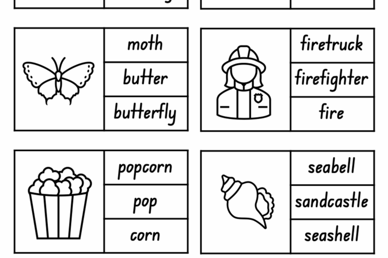 Compound Words Printable Worksheets Free