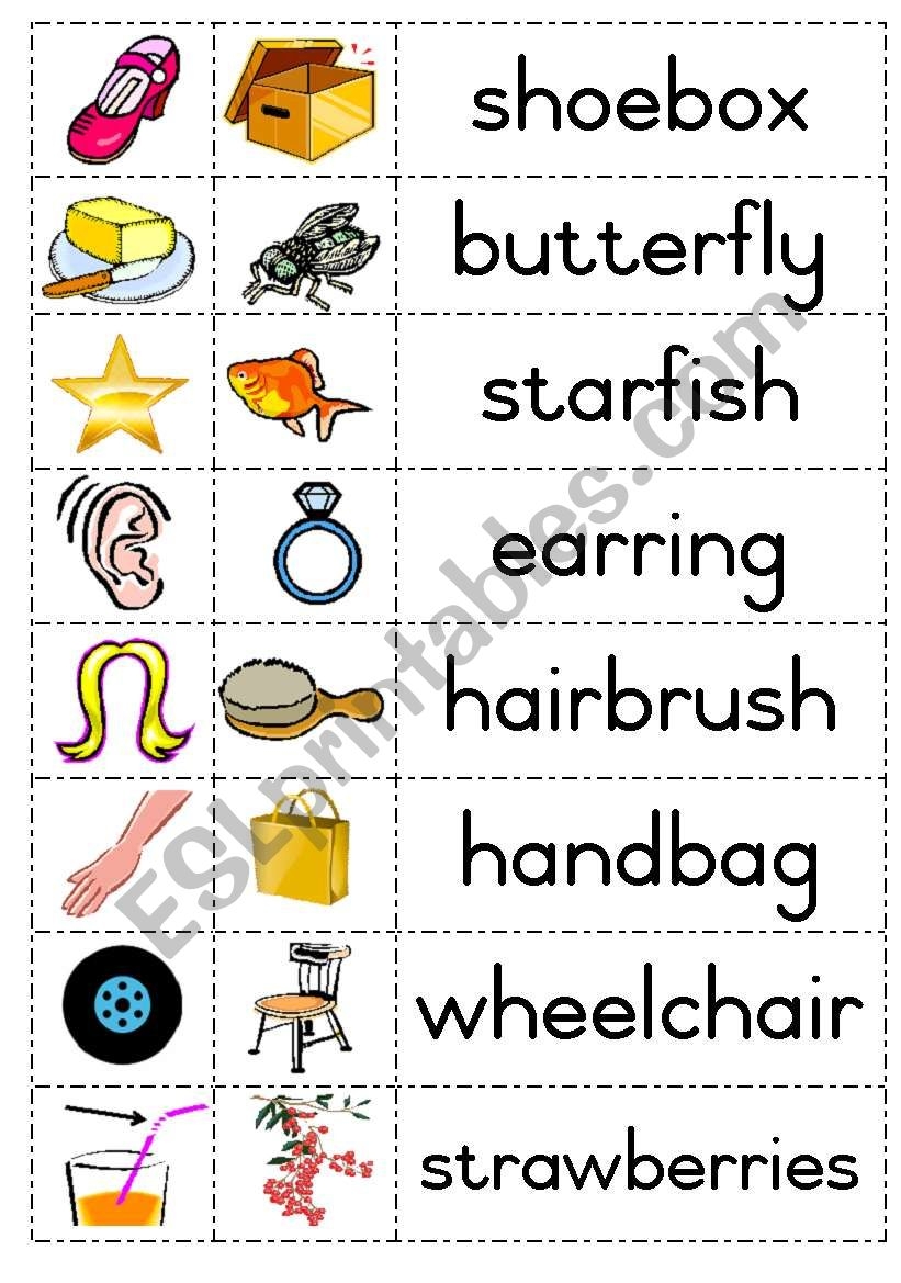 Compoud Word Worksheets For Kindergarten Compoud Word Worksheets For Kindergarten