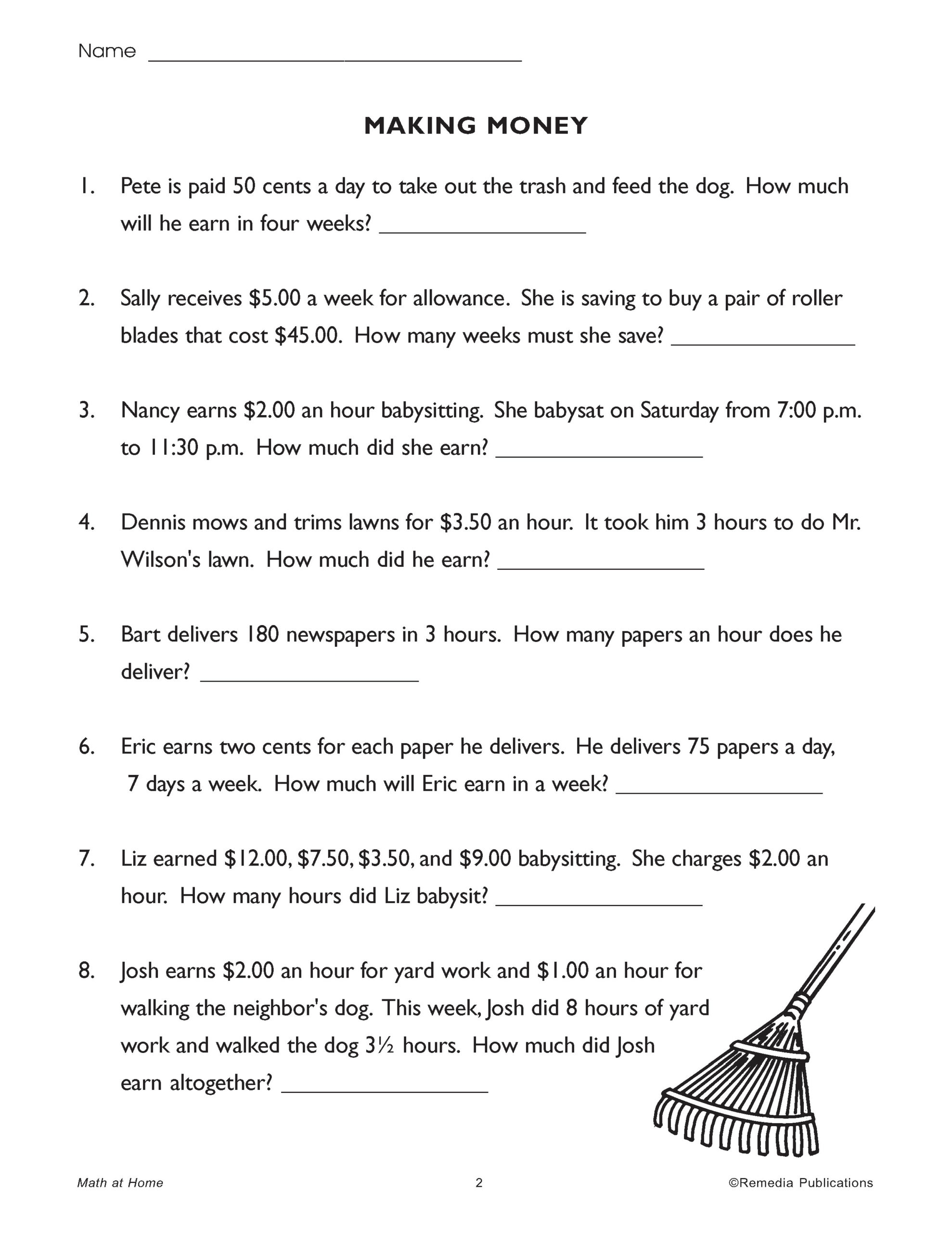 CONSUMER MATH AT HOME Life Skills Word Problems Made By Teachers CONSUMER MATH AT HOME Life Skills Word Problems Made By Teachers