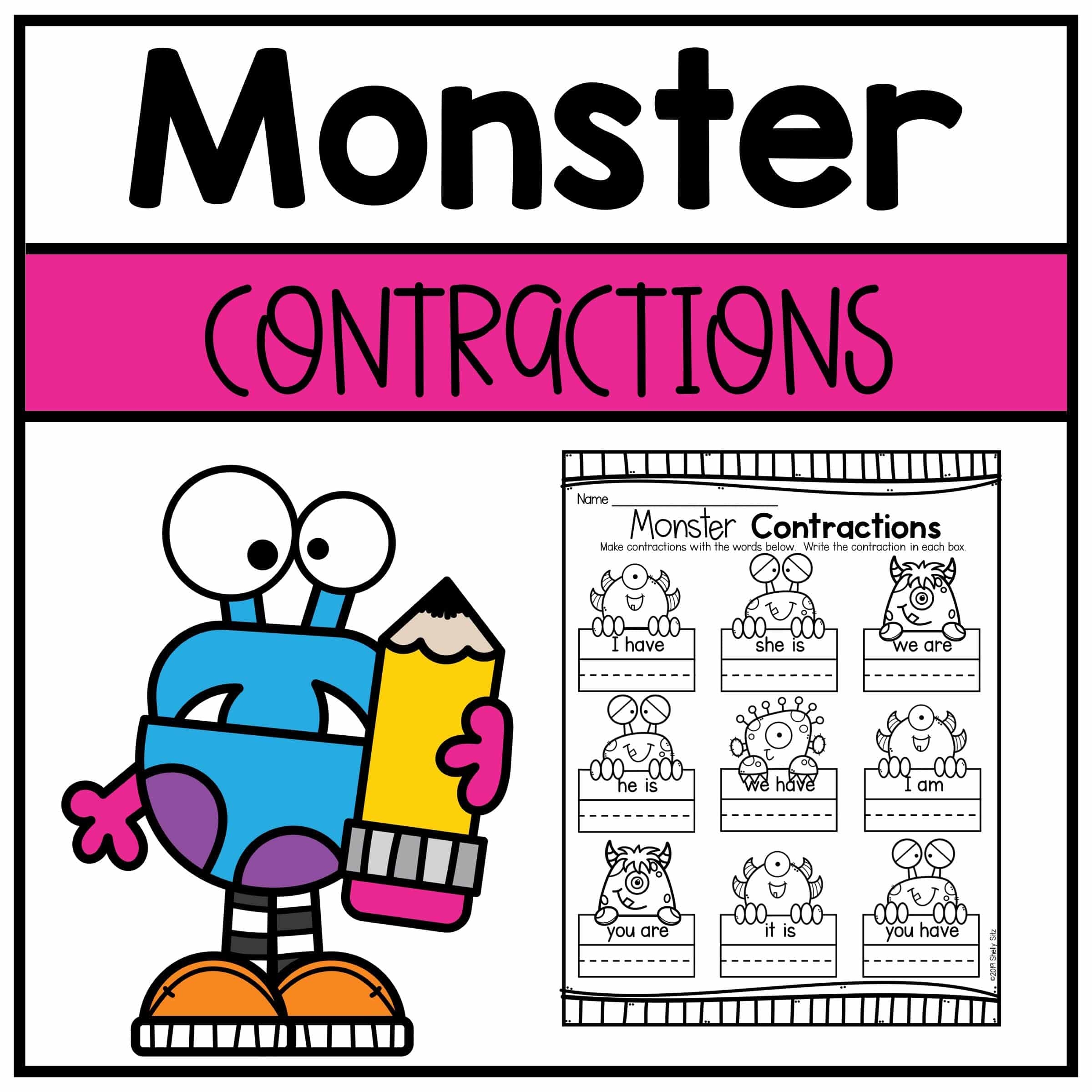 Contraction Worksheets 2nd Grade And Videos Second Grade Teaching Blog