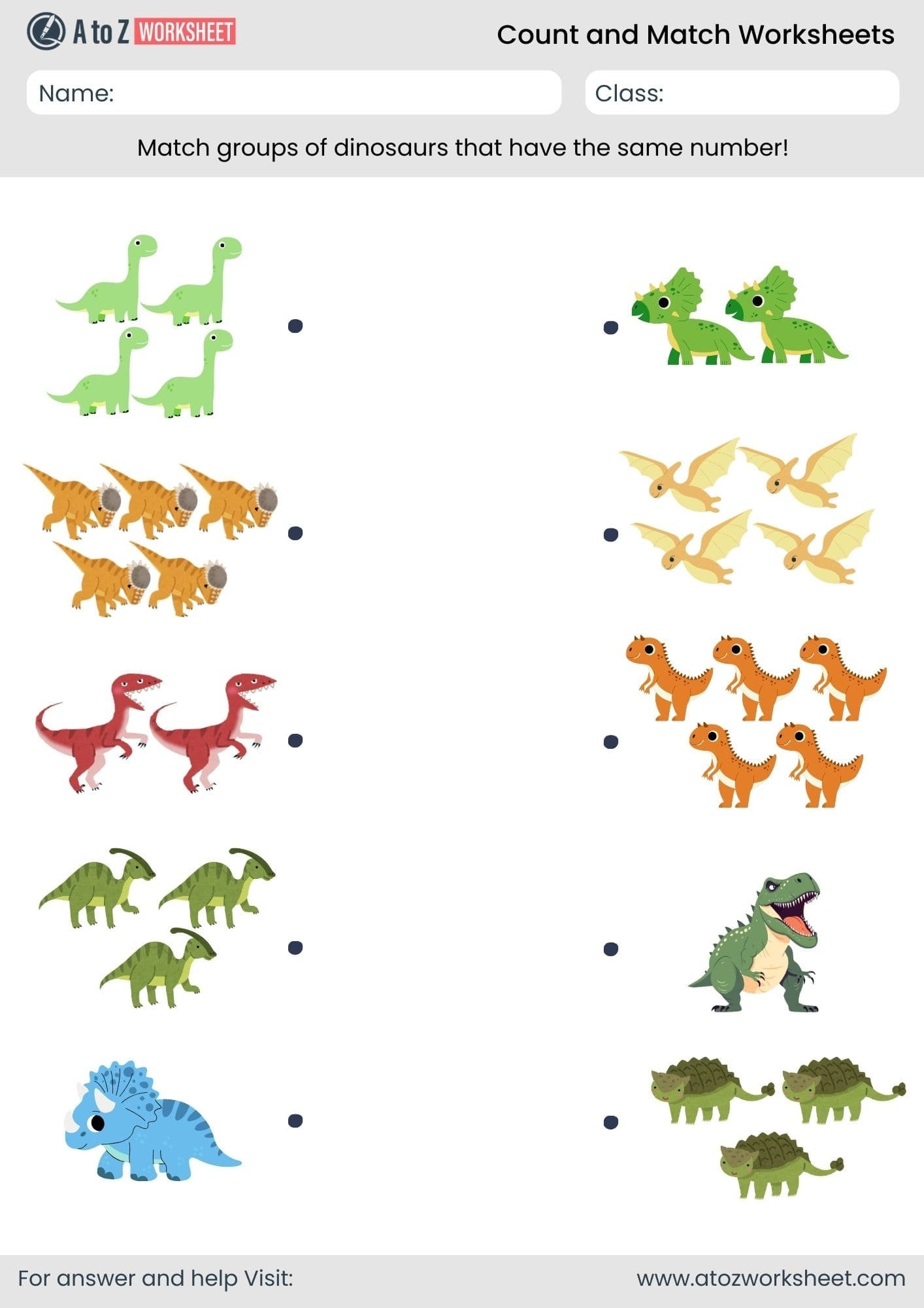 Count And Match Worksheetsu200b For Nurseryu200b And Kindergarten A To Z Worksheet Count And Match Worksheetsu200b For Nurseryu200b And Kindergarten A To Z Worksheet