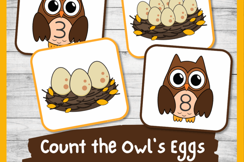 Preschool Math Owl Theme Activities Printables