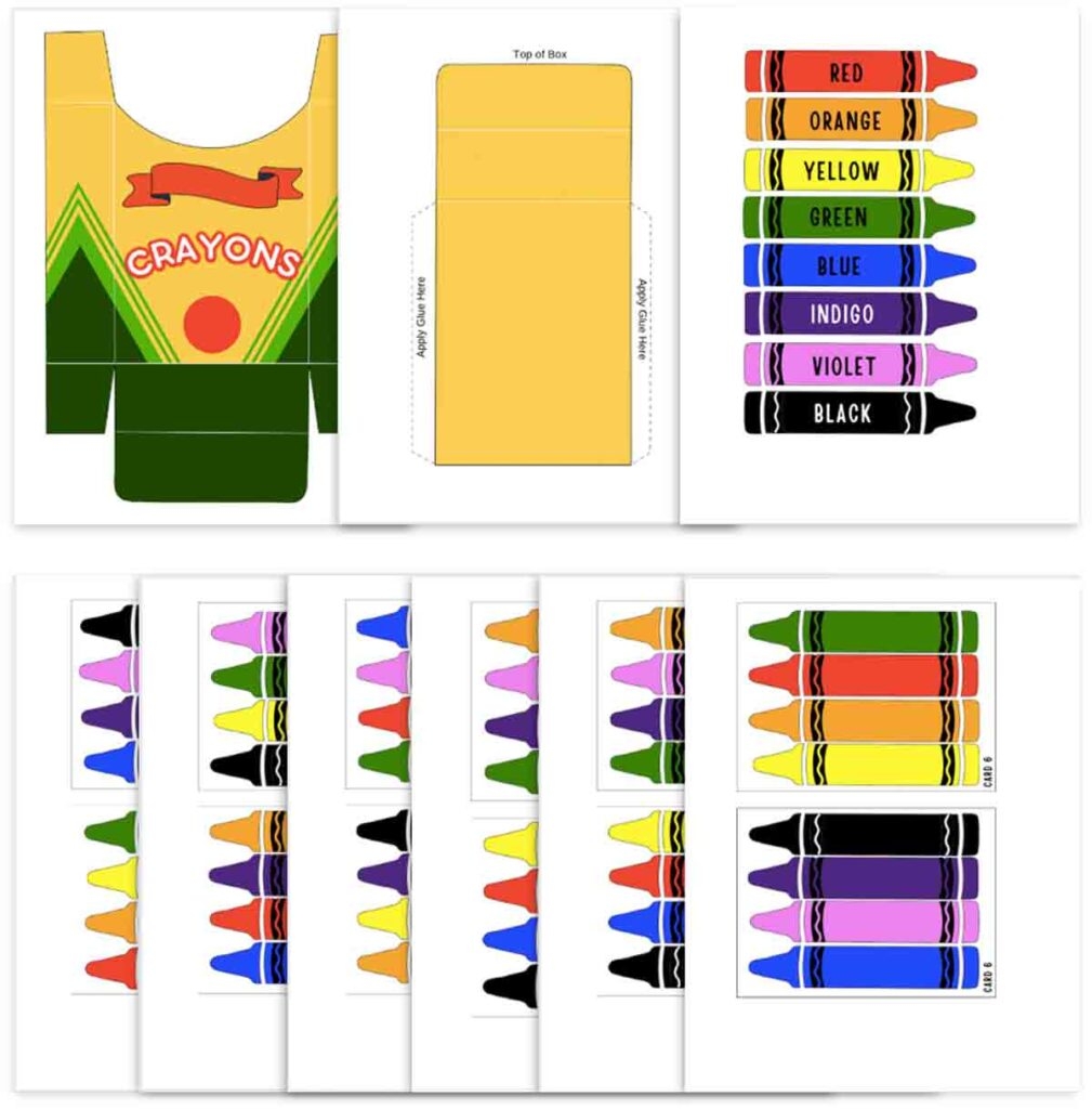 Crayon Color Match Activity For Toddlers And Preschoolers Free Crayon Color Match Activity For Toddlers And Preschoolers Free