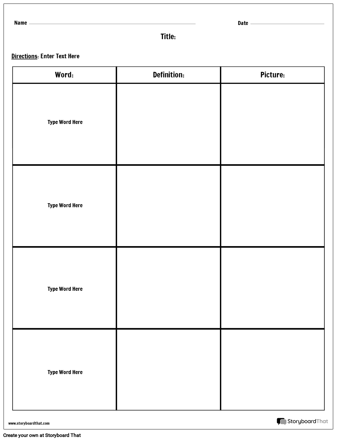 Create Free Worksheet Definition Templates Create Free Worksheet Definition Templates