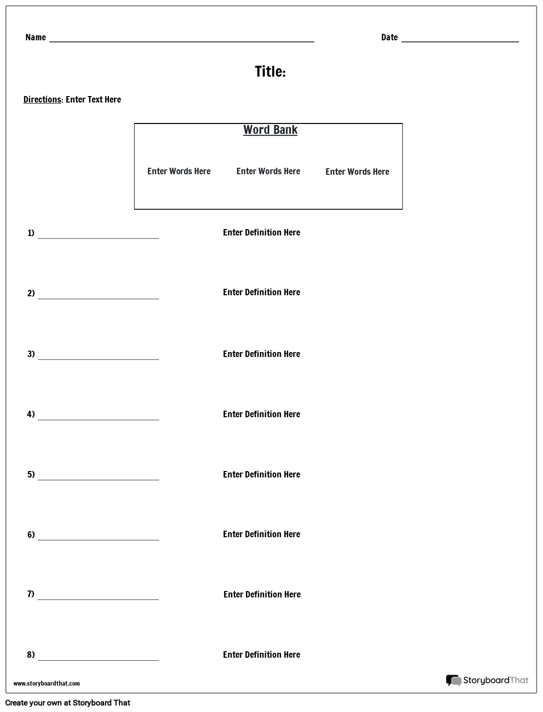 Free Printable Definition Worksheets Free Printable Definition Worksheets