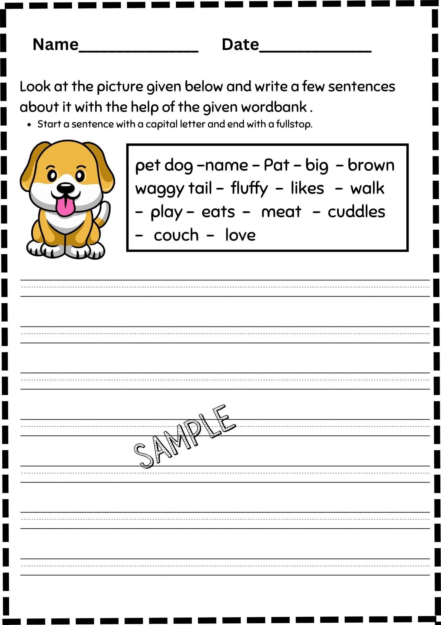 6th Grade Writing Worksheets Free Printable