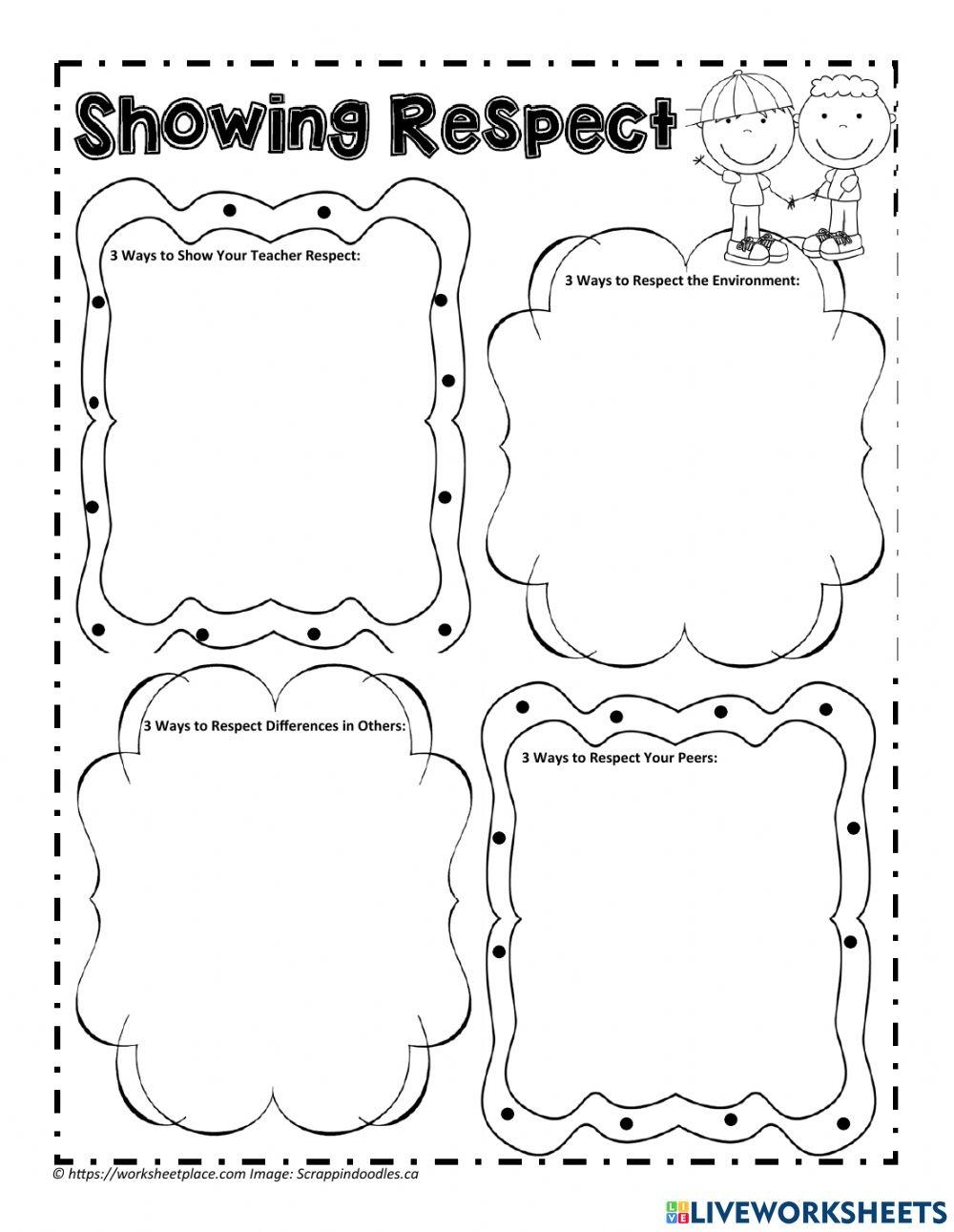 Cultivating Respect Free Worksheets For Building Stronger Values Worksheets Library