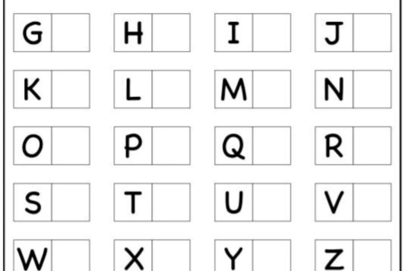 Alphabet Worksheets Cut And Paste