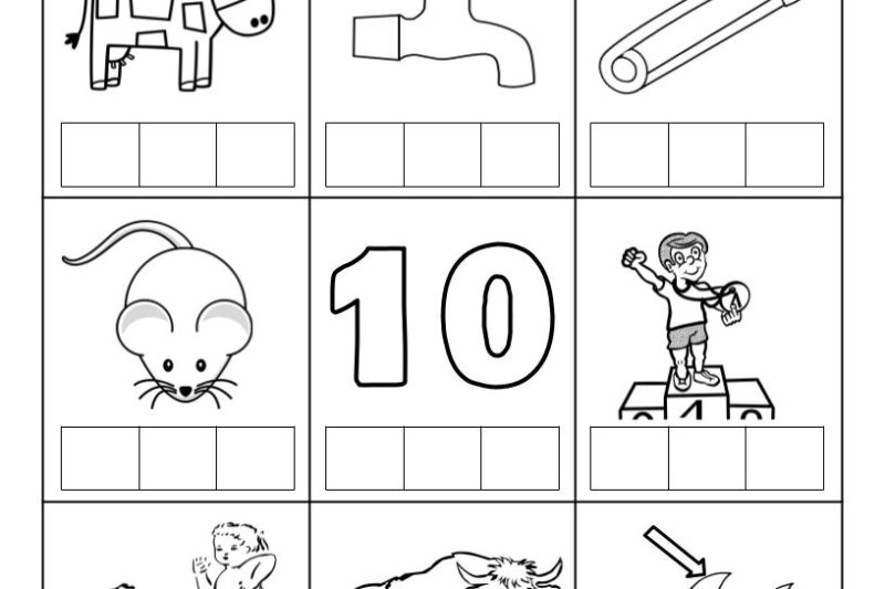Cvc Math Worksheets Kindergarten