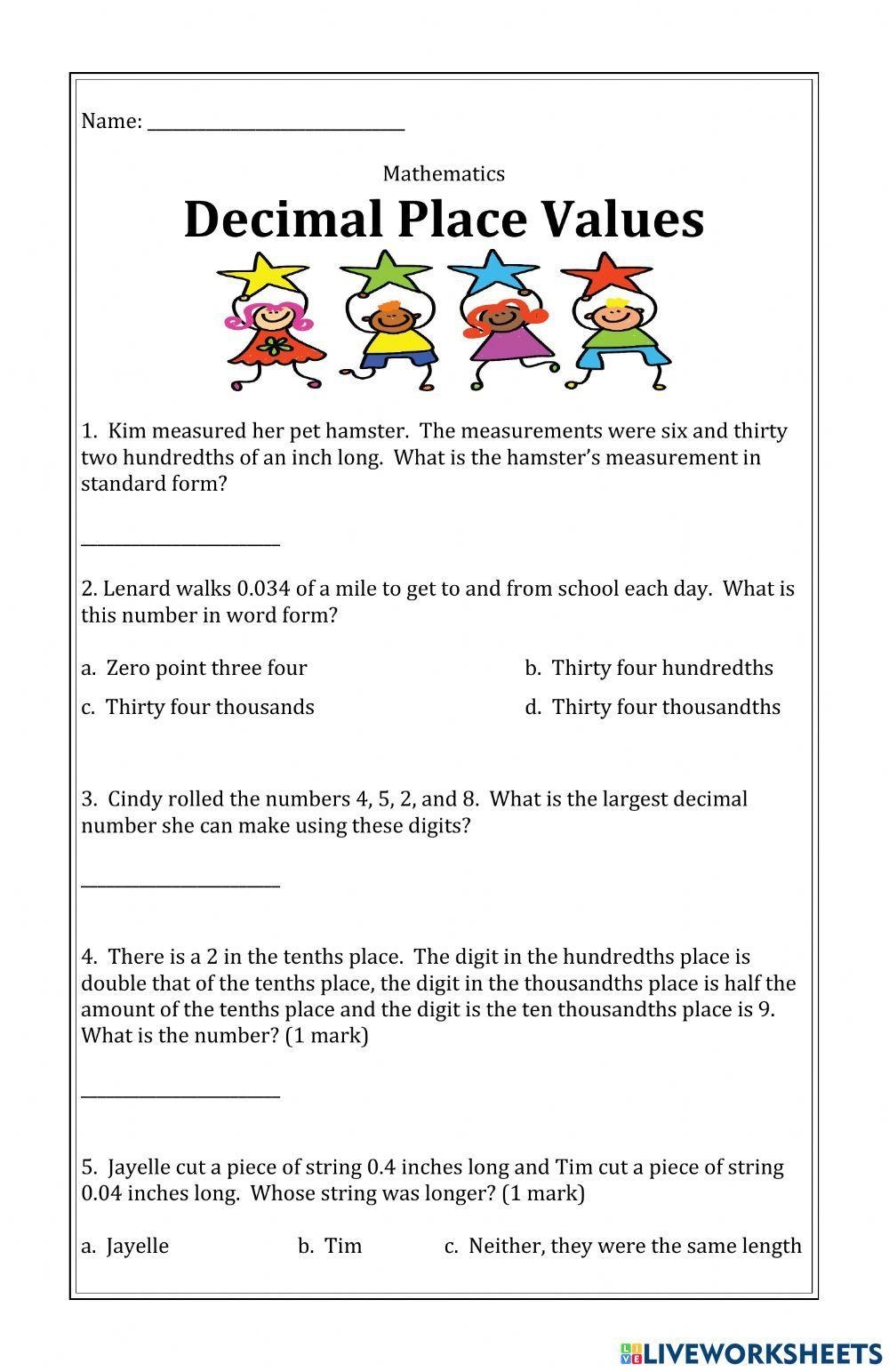 Decimals Word Problem Worksheets K5 Learning Worksheets Library Decimals Word Problem Worksheets K5 Learning Worksheets Library