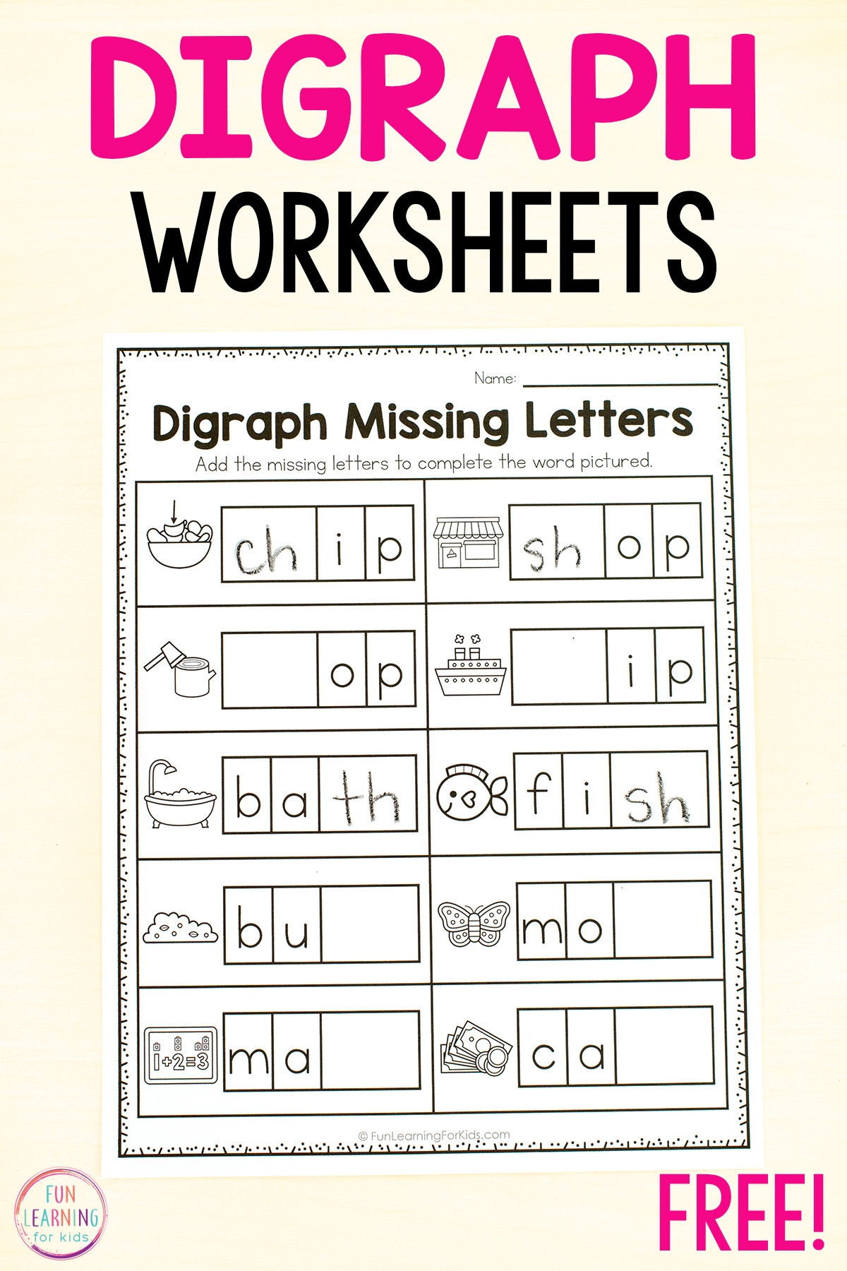 Free Printable Vowel Combination Worksheets