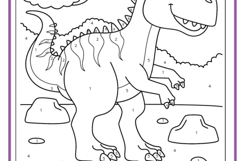 Color By Number For Preschoolers Printable