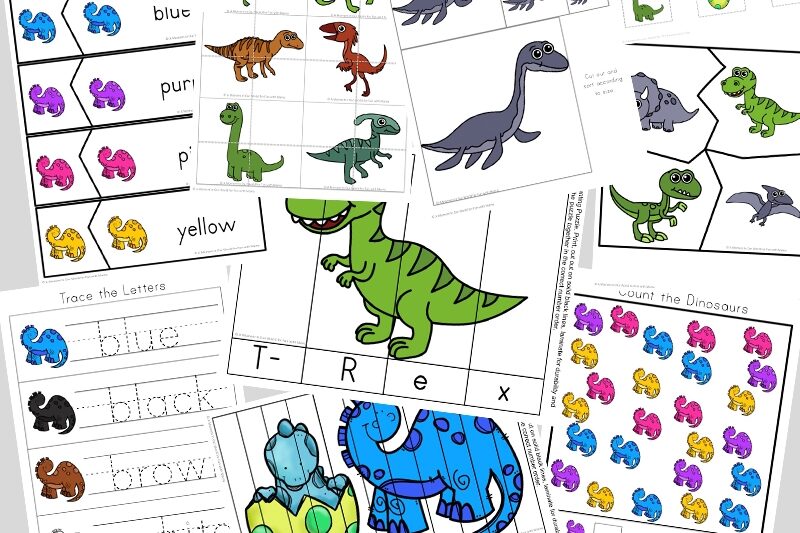 Dinosaur Printables Preschool