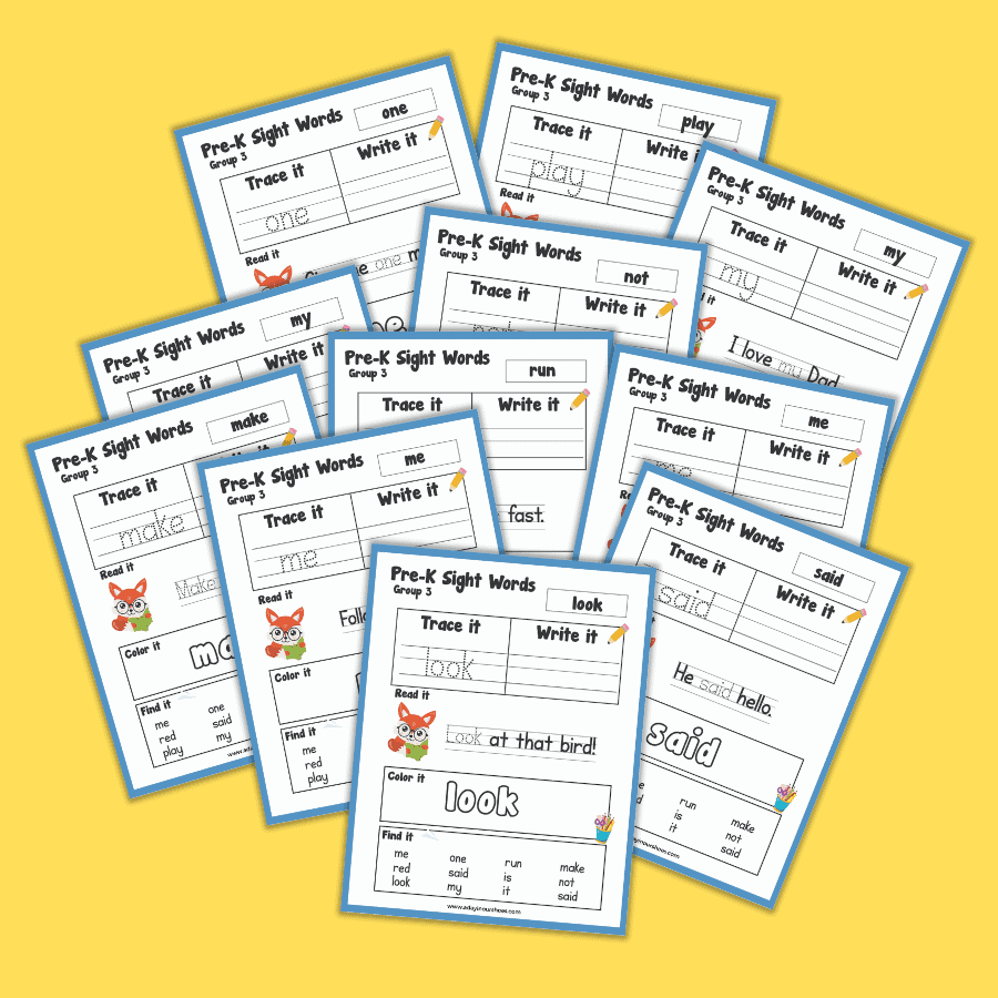 Dolch Sight Words Free PDF Lists And Worksheets