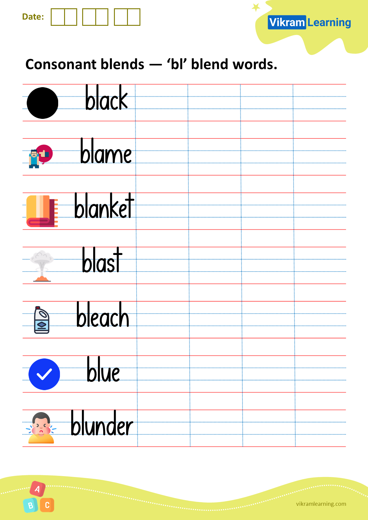 Download Consonant Blends bl Blend Words Worksheets Download Consonant Blends bl Blend Words Worksheets