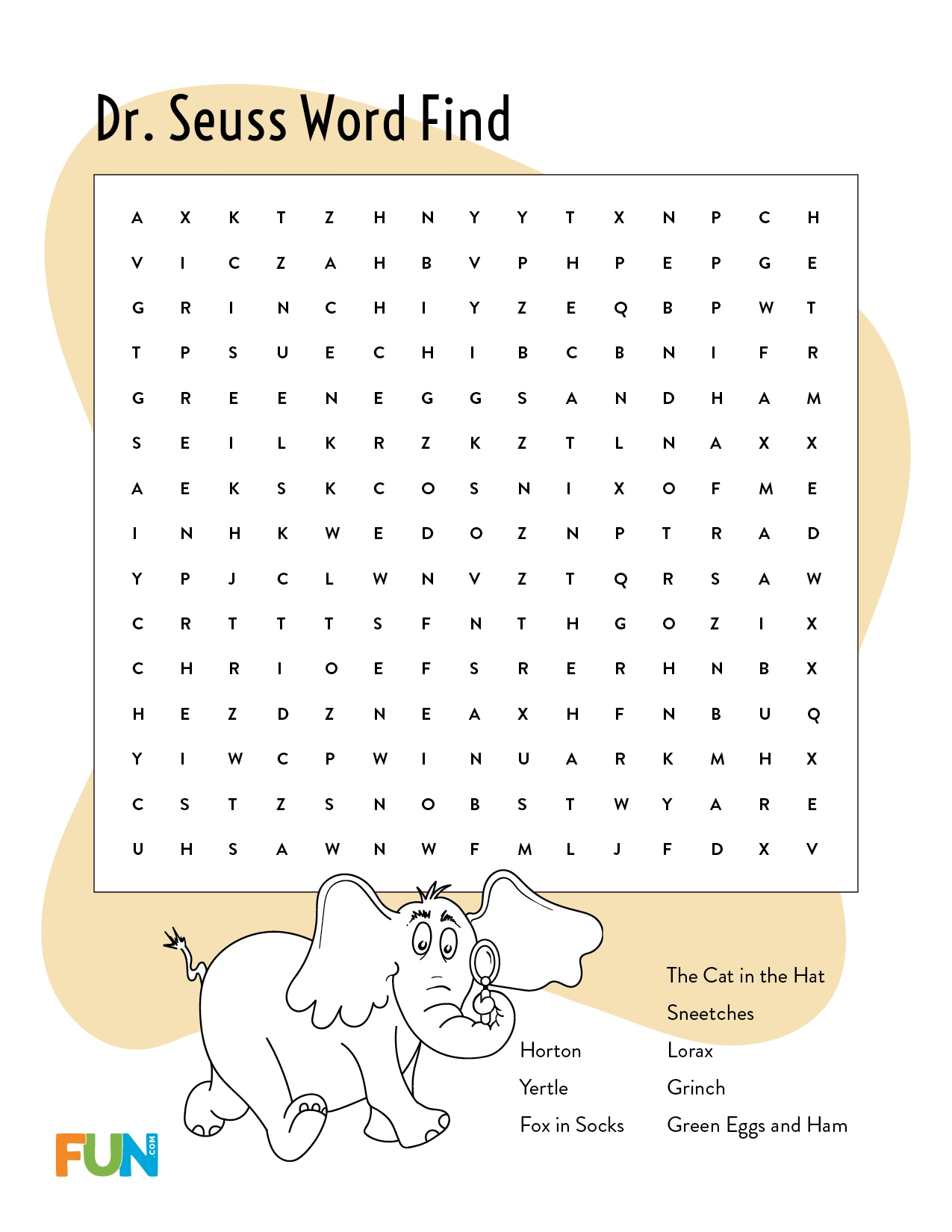 Dr Seuss Activities And Printables FUN Blog Dr Seuss Activities And Printables FUN Blog