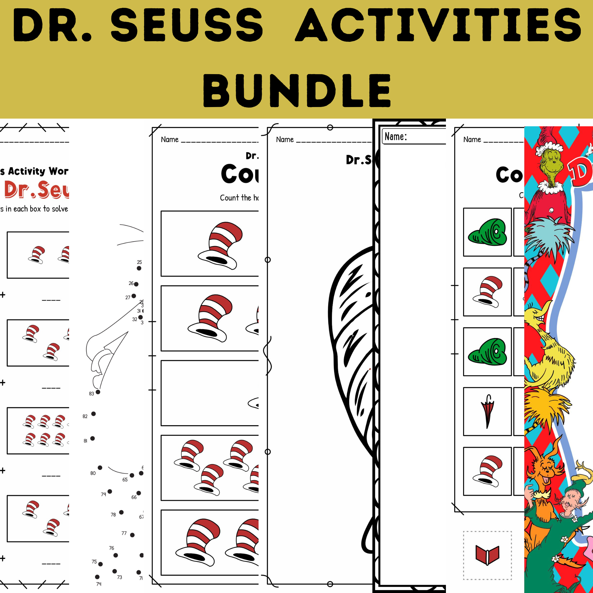 Dr Seuss Worksheets Kindergarten Free Dr Seuss Worksheets Kindergarten Free