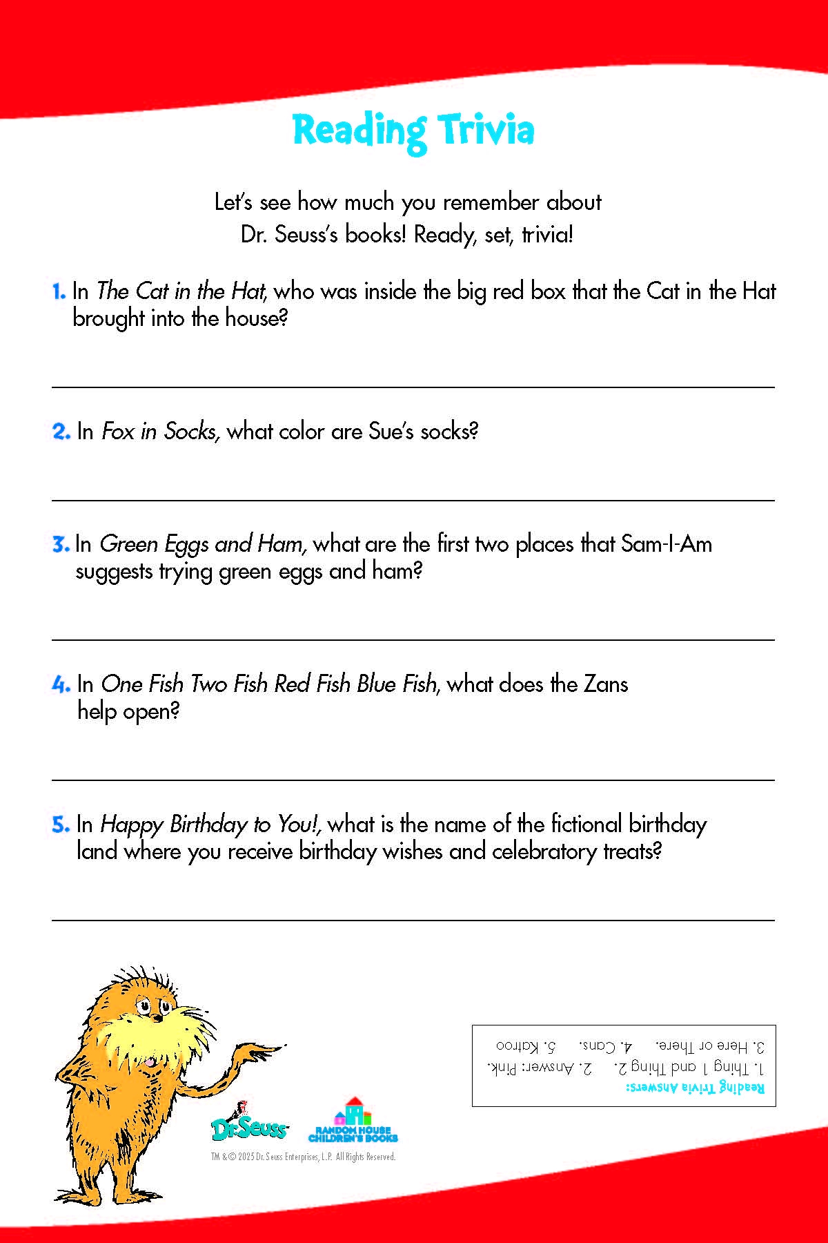 Dr Seuss Printables And Activities Brightly Dr Seuss Printables And Activities Brightly