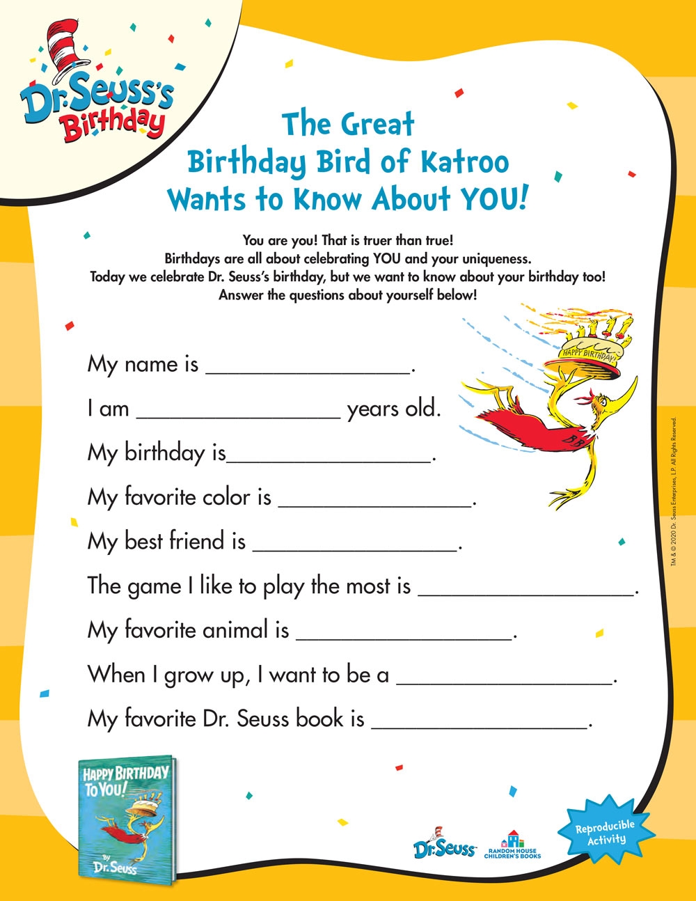 Dr Seuess Math Worksheets Kindergarten