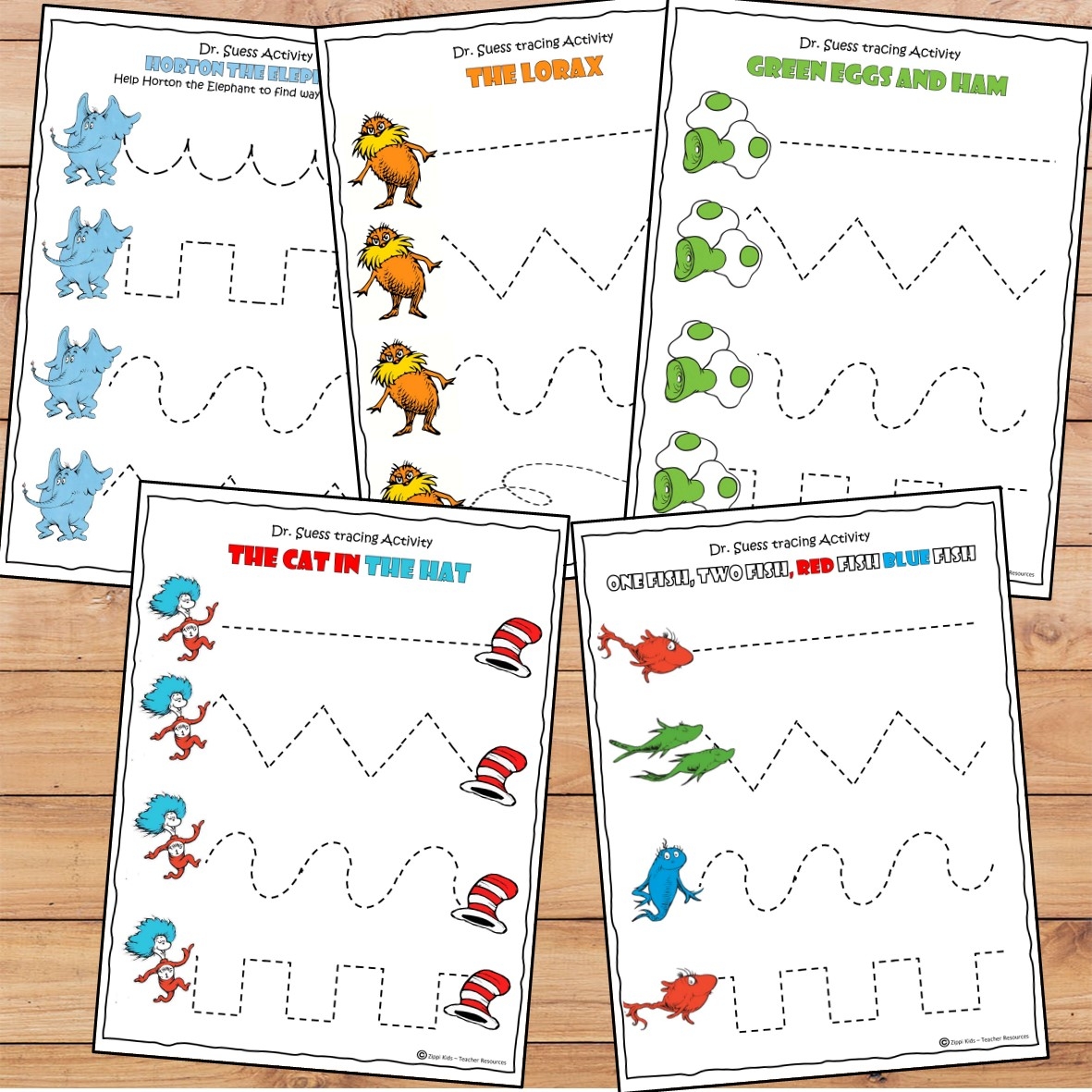 Dr Seuss Tracing Activity For Read Across America Week For Pre k Dr Seuss Tracing Activity For Read Across America Week For Pre k